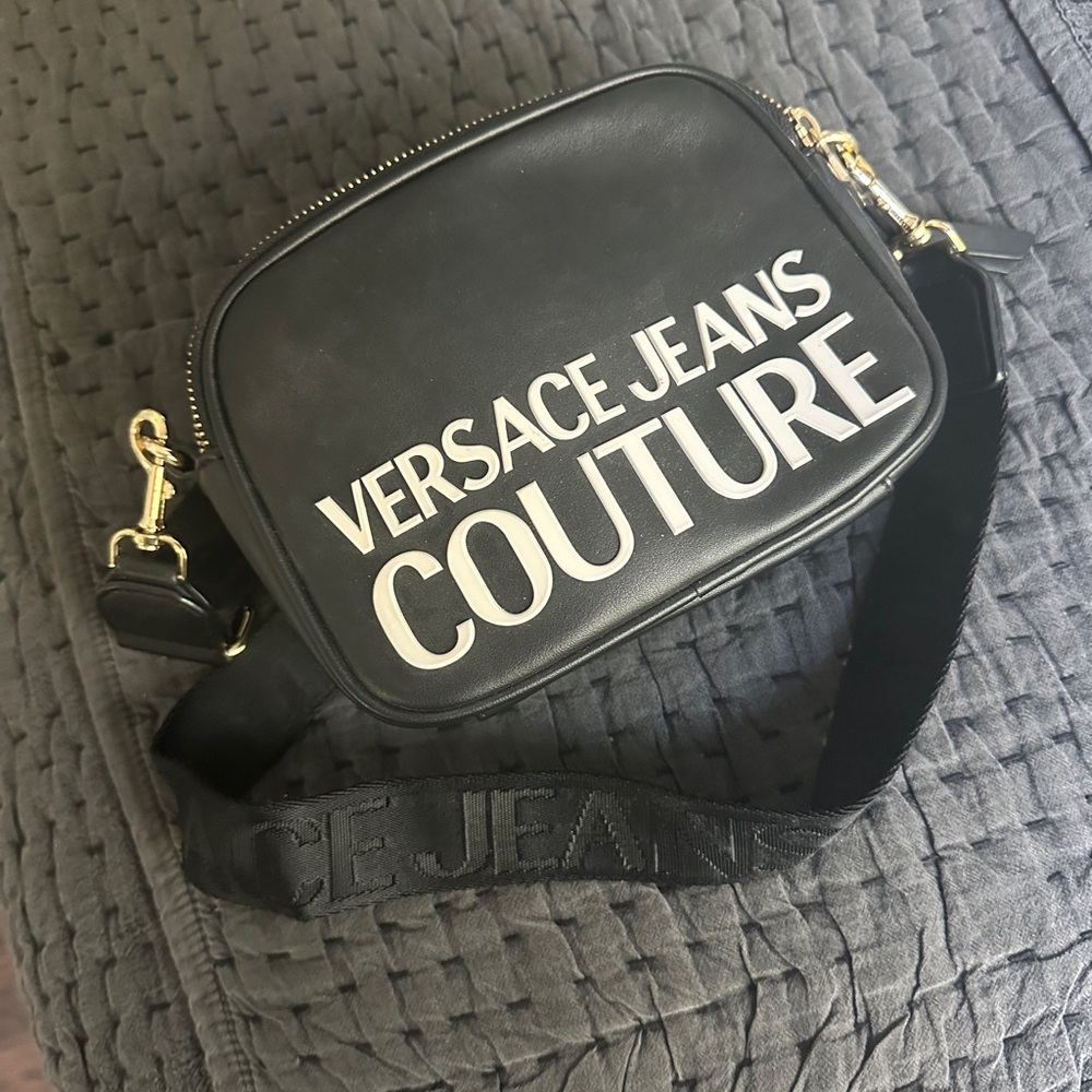 Versace black purse